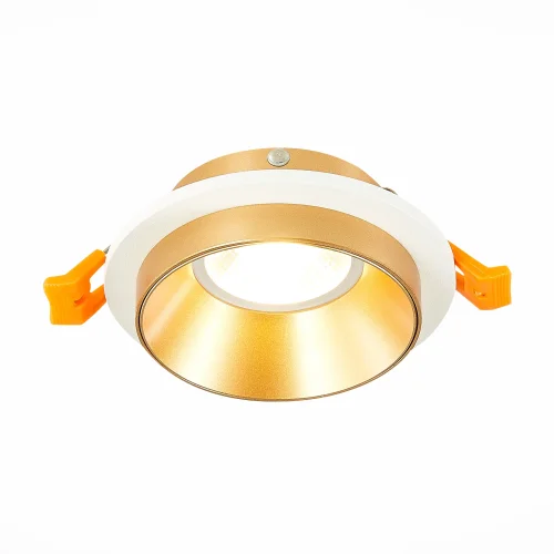 Светильник точечный St206 ST206.258.01 ST-Luce белый золотой 1 лампа, основание золотое белое в стиле хай-тек современный  фото 4