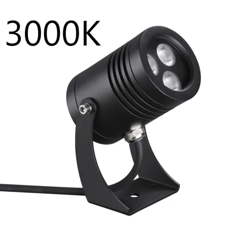 Ландшафтный светильник LED Stima 6648/6WA3 Odeon Light уличный IP67 чёрный на 1 лампу, плафон чёрный в стиле минимализм LED