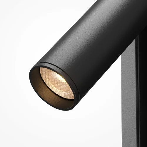 Бра с выключателем LED MOD495WL-L3B3K Axiom Maytoni чёрный на 1 лампу, основание чёрное в стиле современный хай-тек встраиваемый для чтения usb фото 3