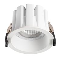 Светильник точечный LED Ciclone 385046 Lightstar белый на 1 лампу, основание белое в стиле современный круглый