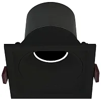 Светильник точечный LED Dorsum WTD.O21.660.30.10 Wertmark чёрный на 1 лампу, основание чёрное в стиле хай-тек современный квадратный