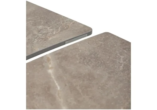 Керамический стол Balde 120 matt latte stone solid ceramic / taupe 593880 Woodville столешница коричневая бежевая из керамика фото 10
