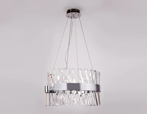 Светильник подвесной LED Traditional TR5308 Ambrella light прозрачный 1 лампа, основание хром в стиле классический  фото 8