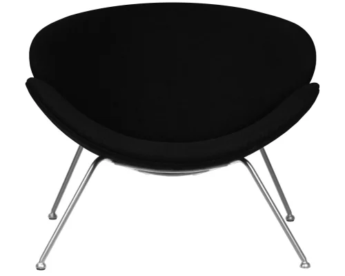 Кресло дизайнерское  72-LMO EMILY, цвет сиденья черный (AF9), цвет основания хромированная сталь Dobrin, чёрный/ткань, ножки/металл/хром, размеры - ****810*780 фото 7