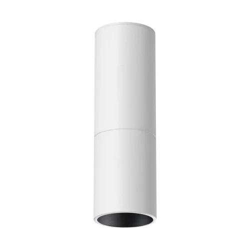 Светильник накладной LED Tubo 359314 Novotech белый на 1 лампу, основание белое в стиле хай-тек трубочки круглый фото 6