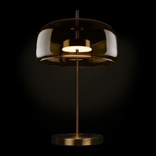 Настольная лампа LED Dauphin 10040T/B LOFT IT янтарная 1 лампа, основание бронзовое металл в стиле современный  фото 4