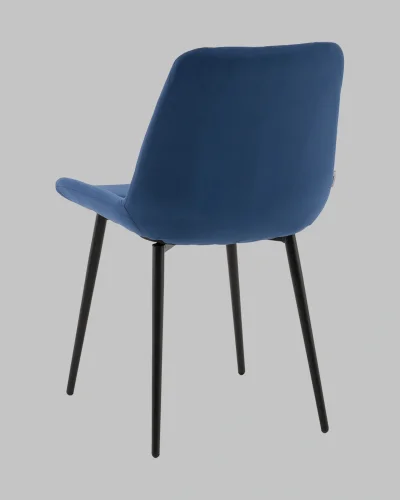 Стул Флекс N велюр синий УТ000041302 Stool Group, синий/велюр, ножки/металл/чёрный, размеры - *830**** фото 6