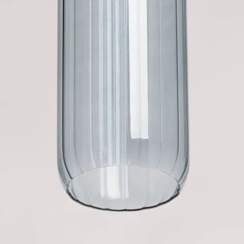 Светильник подвесной Кьянти 720012301 DeMarkt серый 1 лампа, основание никель в стиле современный  фото 6