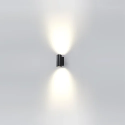 Настенный светильник уличный LED Long 7071/16WL Odeon Light уличный IP65 чёрный на 1 лампу, плафон чёрный в стиле минимализм LED фото 4
