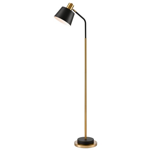 Торшер 480-405-01 Velante для чтения чёрный на 1 лампу, основание чёрное в стиле лофт современный Торшер 480-405-01 Velante для чтения чёрный на 1 лампу, основание чёрное в стиле лофт современный