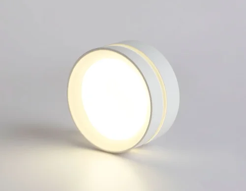 Светильник накладной TN5391 Ambrella light белый 1 лампа, основание белое в стиле хай-тек современный круглый фото 4