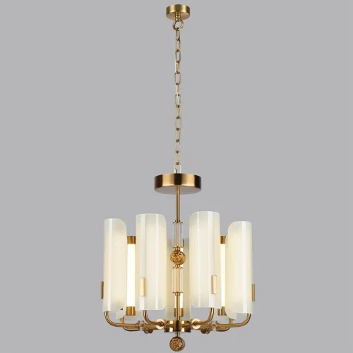 Люстра подвесная Lion 5467/35L Odeon Light белая коричневая на 1 лампу, основание античное бронза в стиле современный эклектика арт-деко фото 5