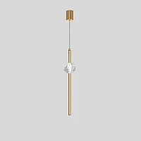 Светильник подвесной PARDIS B Brass 212925-23 ImperiumLoft прозрачный 1 лампа, основание латунь в стиле современный лофт 