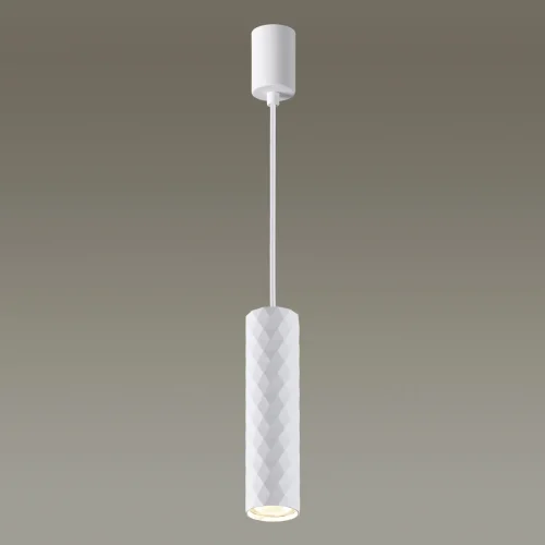 Светильник подвесной Ad Astrum 4286/1 Odeon Light белый 1 лампа, основание белое в стиле современный хай-тек трубочки фото 4