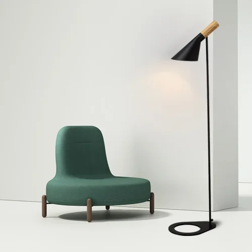 Торшер AJ Floor by Arne Jacobsen for Louis Poulsen 101782-26 ImperiumLoft чёрный на 1 лампу, основание чёрное в стиле современный фото 9