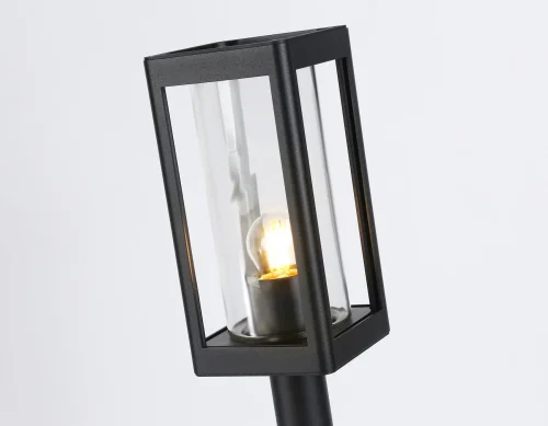 Парковый светильник ST2411 Ambrella light уличный IP54 чёрный 1 лампа, плафон прозрачный в стиле хай-тек современный E27 фото 3