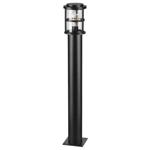 Парковый светильник Magus 4964/1F Odeon Light уличный IP44 чёрный на 1 лампу, плафон прозрачный в стиле классический E27