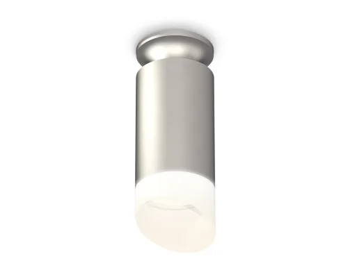 Светильник накладной Techno spot XS6324082 Ambrella light серебряный 1 лампа, основание серебряное в стиле современный круглый
