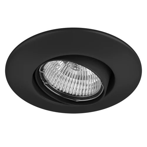 Светильник точечный Lega 011057 Lightstar чёрный 1 лампа, основание чёрное в стиле модерн 