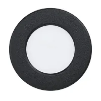 Светильник точечный LED Fueva 901412 Eglo белый на 1 лампу, основание чёрное в стиле современный круглый