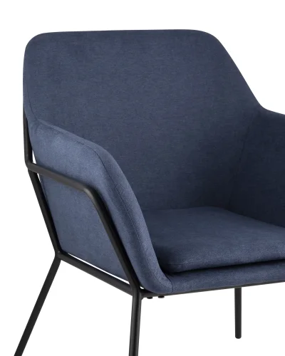 Кресло Шелфорд, синий УТ000001793 Stool Group, синий/ткань, ножки/металл/чёрный, размеры - ****660*680мм фото 5