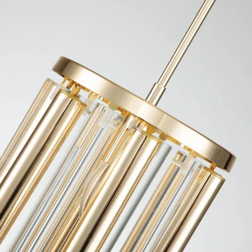 Светильник подвесной Atlant 2975-1P Favourite золотой прозрачный 1 лампа, основание золотое в стиле современный  фото 4