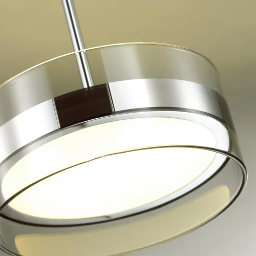 Светильник подвесной LED Akela 4728/14L Odeon Light прозрачный на 1 лампу, основание хром в стиле современный хай-тек фото 6