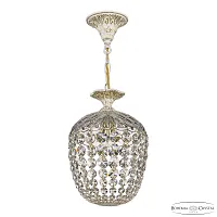 Светильник подвесной AL16771/22 WMG Bohemia Ivele Crystal прозрачный 1 лампа, основание золотое патина белое в стиле классика r