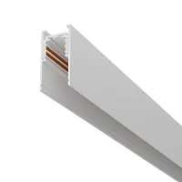 Шинопровод трек накладной 1м Magnetic track system Exility TRX034-411W Maytoni белый в стиле современный хай-тек для светильников серии Magnetic track system Exility шинопровод подвесной накладной exility тонкая магнитная магнитный
