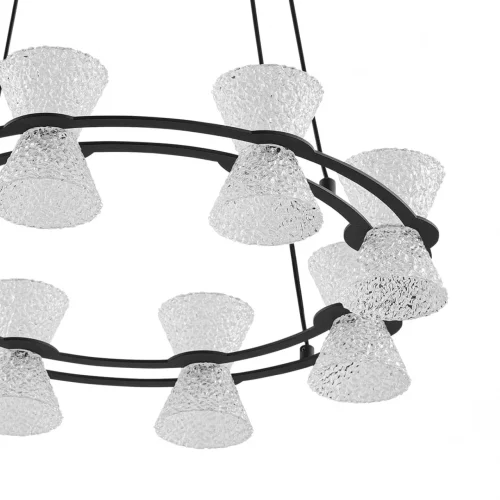 Светильник подвесной LED Vinora 8341/28L Lumion прозрачный на 1 лампу, основание чёрное в стиле современный хай-тек минимализм кольца фото 6 Светильник подвесной LED Vinora 8341/28L Lumion прозрачный на 1 лампу, основание чёрное в стиле современный хай-тек минимализм кольца фото 6