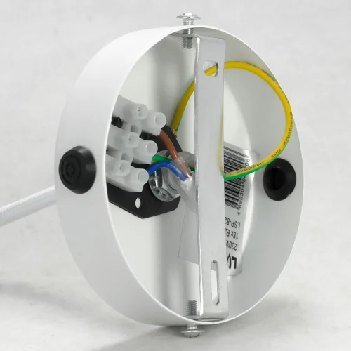 Люстра подвесная лофт LSP-8205 Lussole без плафона на 18 ламп, основание белое в стиле современный лофт  фото 5