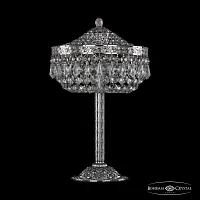 Настольная лампа 19011L6/25IV Ni Bohemia Ivele Crystal прозрачная 3 лампы, основание никель металл в стиле классика sp