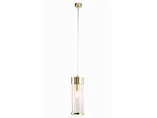 Светильник подвесной 10271/S gold Newport прозрачный 1 лампа, основание золотое в стиле классический современный американский трубочки