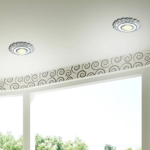 Светильник точечный LIGNA 370270 Novotech серый белый хром на 1 лампу, основание хром белое в стиле современный фото 2 Светильник точечный LIGNA 370270 Novotech серый белый хром на 1 лампу, основание хром белое в стиле современный фото 2