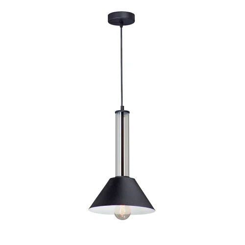 Светильник подвесной V4837-1/1S Vitaluce чёрный 1 лампа, основание чёрное в стиле арт-деко 