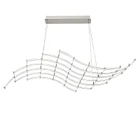 Светильник подвесной LED Welkin 7057/45L Odeon Light хром на 1 лампу, основание хром в стиле хай-тек минимализм 