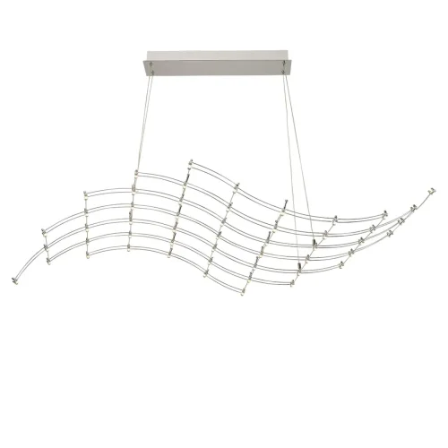 Светильник подвесной LED Welkin 7057/45L Odeon Light хром на 1 лампу, основание хром в стиле хай-тек минимализм 