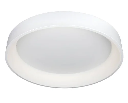 Люстра с пультом LED Ortueri OML-48507-96 Omnilux белая на 1 лампу, основание белое в стиле хай-тек с пультом