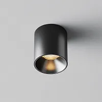 Светильник накладной LED Alfa LED C064CL-5W2.7K-RD-B Maytoni чёрный на 1 лампу, основание чёрное в стиле современный хай-тек круглый