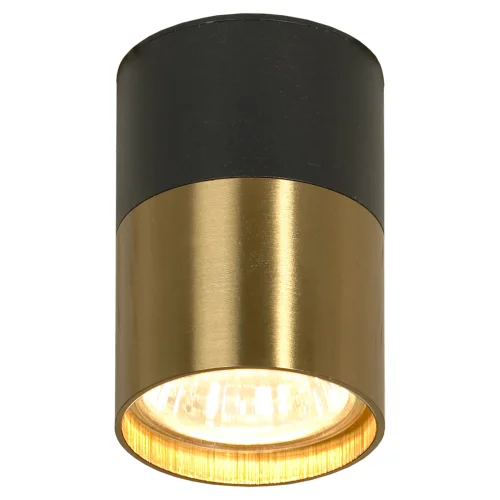 Светильник накладной LSP-8555 Lussole чёрный бронзовый 1 лампа, основание чёрное в стиле современный круглый