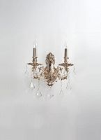Бра BARLETTA W122.2 coffe gold Lucia Tucci без плафона на 2 лампы, основание золотое в стиле классический 