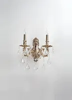 Бра BARLETTA W122.2 coffe gold Lucia Tucci без плафона на 2 лампы, основание золотое в стиле классический 