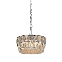 Люстра подвесная V5350-9/5 Vitaluce прозрачная на 5 ламп, основание бронзовое в стиле классический современный 