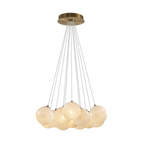 Люстра подвесная Magia 7109/13 Odeon Light белая на 13 ламп, основание белое в стиле хай-тек шар фото 4 Люстра подвесная Magia 7109/13 Odeon Light белая на 13 ламп, основание белое в стиле хай-тек шар фото 4