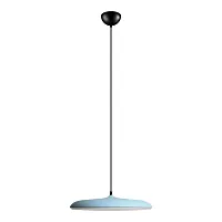Светильник подвесной LED Plato 10119 Blue LOFT IT белый голубой 1 лампа, основание чёрное в стиле современный 