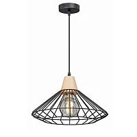 Светильник подвесной V4466-1/1S Vitaluce без плафона на 1 лампу, основание чёрное в стиле лофт Светильник подвесной V4466-1/1S Vitaluce без плафона на 1 лампу, основание чёрное в стиле лофт