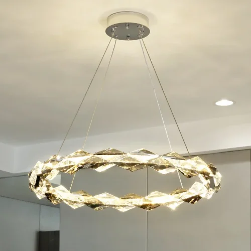 Люстра подвесная JENNIFER ONE D100 220147-23 ImperiumLoft прозрачная на 1 лампу, основание хром в стиле современный минимализм фото 4 Люстра подвесная JENNIFER ONE D100 220147-23 ImperiumLoft прозрачная на 1 лампу, основание хром в стиле современный минимализм фото 4