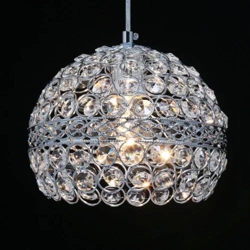 Светильник подвесной Бриз 111011701 DeMarkt прозрачный 1 лампа, основание хром в стиле классический  фото 4