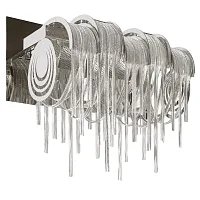 Бра Volver 10404W/B SN LOFT IT никель на 2 лампы, основание никель в стиле арт-деко цепочки