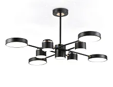 Люстра потолочная LED FL51629 Ambrella light чёрная на 1 лампу, основание чёрное в стиле хай-тек 